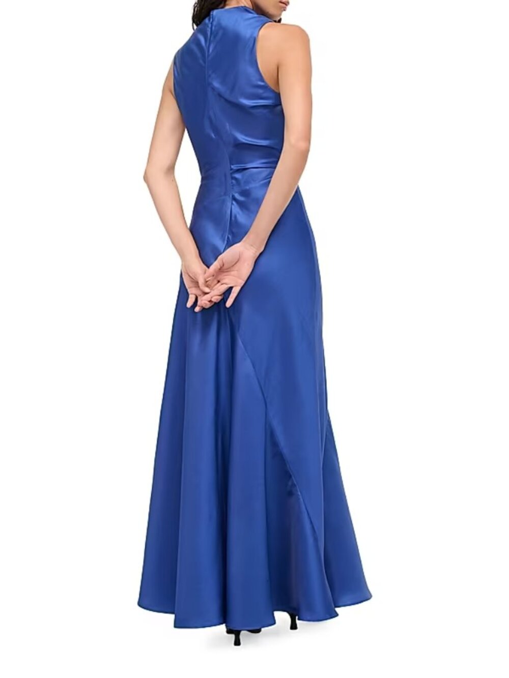 Staud Frida Gathered Silk Cowlneck Gown - Picture 2 of 2